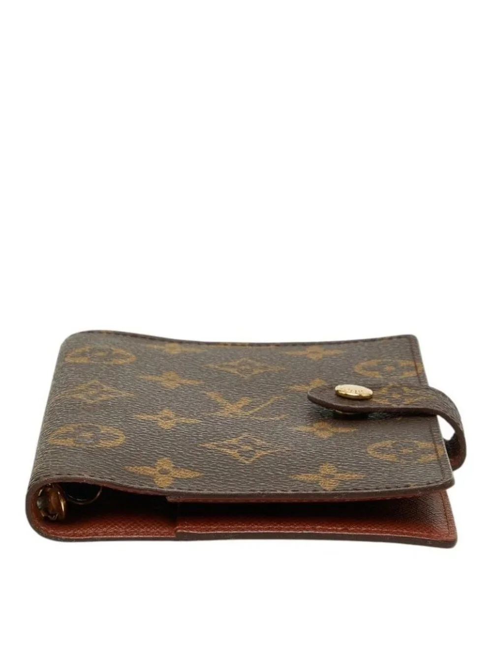 Louis Vuitton Monogram Agenda PM Notebook Cover Brown Leather